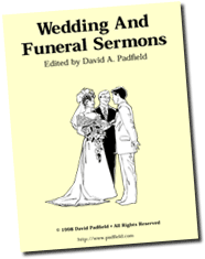 funeral sermons wedding graveside book covers sermon outlines services bulletin downloadable padfield